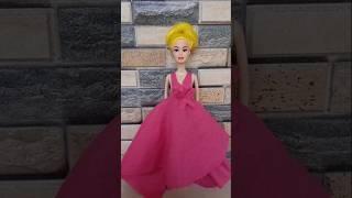 Dress making | #shortsfeed #miniature #barbie #youtubeshorts