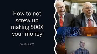 How to not screw up an investment that goes up 500 fold