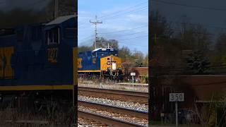 Matched set of GE tier 4s and CSX ACs test together. #csx #wabtec #shorts