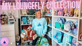 My Entire Loungefly Collection 2024 Vlog Sequins Disney Parks ShopDisney Haul Disney Merch 190 Bags