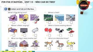 Fun for Starters _ Unit 13 - Who can do this? _ 13B Listening