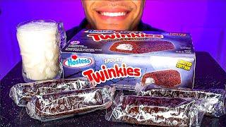 ASMR TWINKIES SPOOKY CHOCOLATE WITH MILK LIMITED EDITION HOSTESS TREATS EATING CANDY NO TALKING