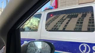 Ottawa police van on a traffic stop.