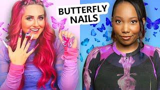 I Made BUTTERFLY Nails for HOPESCOPE