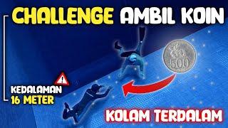 CHALLENGE AMBIL KOIN DI DASAR KOLAM RENANG TERDALAM! Ft. KAKA SLANK & TIMBOI BERHASIL GAK YA?!