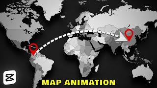 MAP LINE ANIMATION in CapCut PC Tutorial