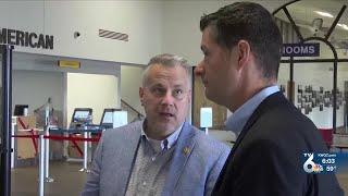 Congressman Eric Sorensen tours Quad Cities International Airport, comments on Israel