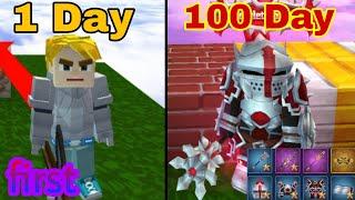 I Spent 100 DAYS || Skyblock Blockman Go