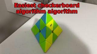 Easiest algorithm to make the checkerboard pattern on the pyramid!