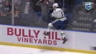 Adam Gaudette scores his first career goal in style