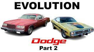 Evolution of Dodge cars - Models by year of manufacture (Part 2)