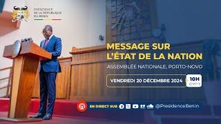 Message sur l'état de la Nation | Patrice TALON à l'Assemblée Nationale