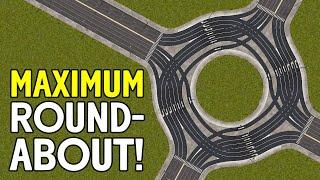 Pushing a roundabout BEYOND its limits  -  In Cities Skylines