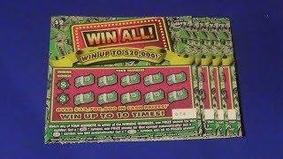 Scratchers On Other Days 277: FIVE $2 WIN ALL FL Lottery Tickets