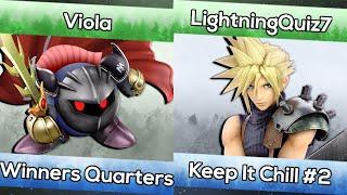 Viola (Meta Knight) vs. LightningQuiz7 (Cloud) - Keep It Chill #2 Smash Ultimate Pools WQFs