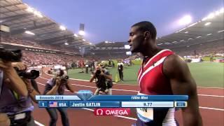 News: Justin Gatlin wins 100m at Diamond League Brussels in 9.77sec