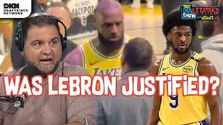 Was LeBron justified in pressing Stephen A. Smith courtside? | The Dan Le Batard Show with Stugotz