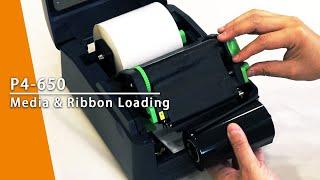 [P4-650/ P4-650 Pro] Media & Ribbon loading