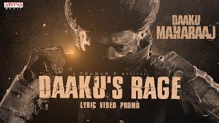 The Rage of Daaku Lyric Video Promo | Daaku Maharaaj | Nandamuri Balakrishna |Bobby Kolli | Thaman S