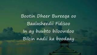 Somali Lyrics - Song - Badda cas By Cabdi Nasir Macalin