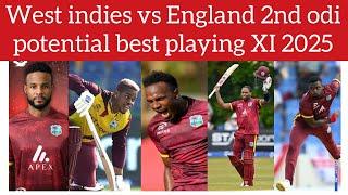 West indies best playing XI to face England in (2nd) second Odi 2025