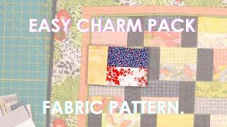 Easy Charm Pack Quilt Pattern  - Perfect for Beginners!