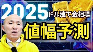 2025年のドル建て金相場の値幅予測｜リファスタ