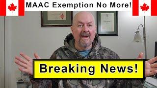 MAAC Breaking News. What does it mean for RC Plane flying in Canada?