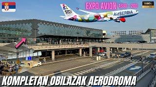 Aerodrom Nikola Tesla Beograd - Kompletan obilazak, radovi, Teslin trg, svi izlazi na pistu #beograd