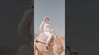 A woman riding  a camel  #love #shortvideo #camelrides