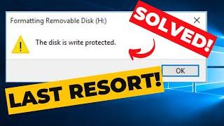 How to Fix USB Flash Drive Write Protection | Last Resort