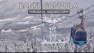 Banff Gondola: Exploring Through Snowstorm| Banff National Park #banffnationalpark #alberta  #canada