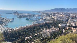 The  Gibralfaro Fortress in Malaga, Spain