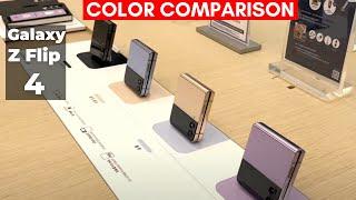 Samsung Galaxy Z Flip 4 - All Colors Comparison!