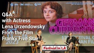 Actress Lena Urzendowsky, "Franky Five Star, " Q&A in Los Angeles