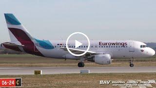 Airbus A319 - Eurowings D-ABGJ - takeoff at Memmingen Airport