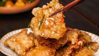 Crispy and Delicious Fried Pork in Scoop, mother-level tutorial【cat's kitchen】