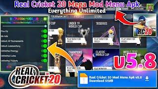 Real Cricket 20 Mod Apk v5.8 | Real Cricket 20 Mega Mod Menu Apk v5.8 | Real Cricket 20 Hack v5.8