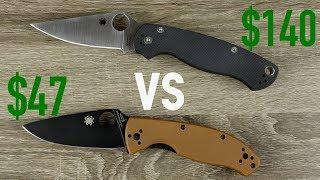 Spyderco Paramilitary 2 vs Spyderco Tenacious