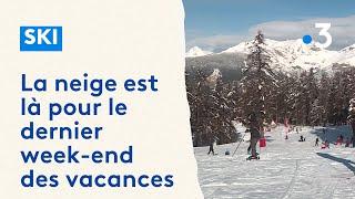 La neige est là pour le dernier week-end des vacances dans les Alpes du Sud