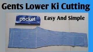 gents lower banane ka tarika // Mens pajama cutting and stitching // lower cutting......