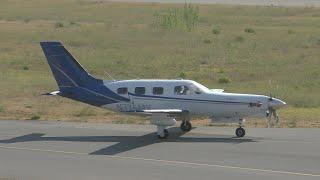 Piper PA-46-310P Malibu | Private owner | N775MK | Taking-off from Cannes [4K]