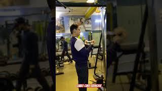 @FitnessArenaMbdGymOwner #Mr.Aditya Kumar @Biceps Cable Curl Exercise Light Weight #FastReputation 