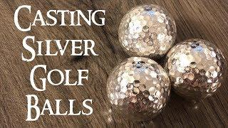 Casting Silver Golf Balls