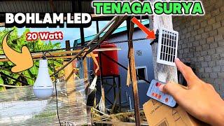 Lampu Tenaga Matahari ‼️Review Bohlam Led Tenaga Surya 20 Watt - Lampu led Solar cell