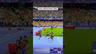 200m MEN OLYMPIC FINAL  WHAT A RACE  #olympics #paris2024 #trackandfield