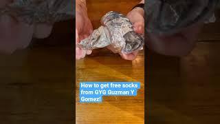 How to get Free Socks! From GYG Guzman Y Guzman   #gyg #free