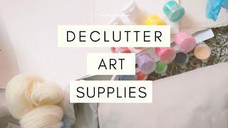 How to Declutter Art Supplies & Artworks