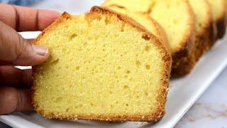 Bakery Style Plain Cake -  Pound Cake  - পারফেক্ট বেকারি স্টাইল প্লেইন কেক -৩টি ডিম দিয়ে পাউনড কেক