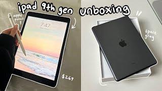 iPad 9th Generation + Apple Pencil Unboxing  | best iPad in 2024